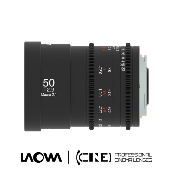 LAOWA 50mm T2.9 Macro APO Cine Lenses